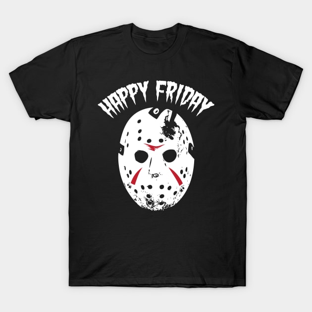 jason, mask, happy friday T-Shirt by ThyShirtProject - Affiliate